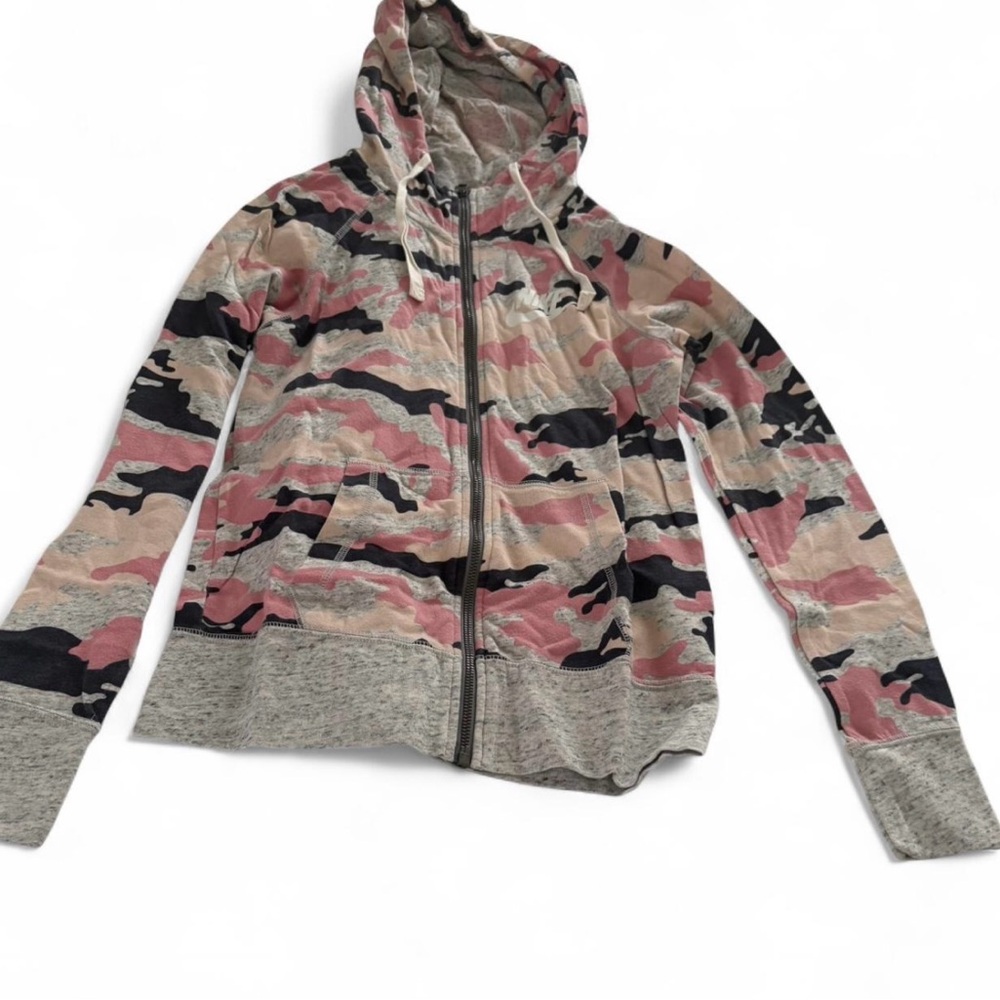 Nike Pink and Black Camouflage Utility Jacket